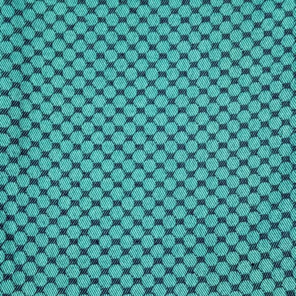 BANANA REPUBLIC Ankle Pants sz 8 Hampton Fit Teal/Navy Geo Print Textured GUC - Picture 11 of 12